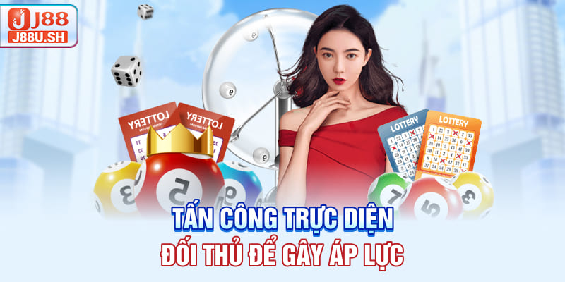 Tấn công trực diện đối thủ để gây áp lực